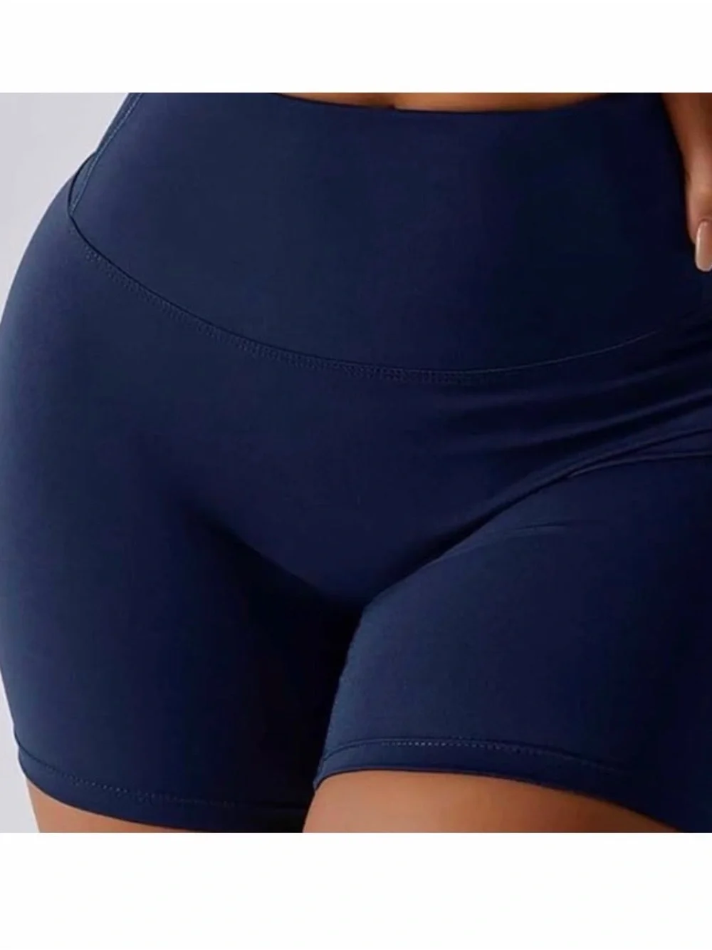 Pack two High-Waist Navy Women’s Performance Bike Shorts